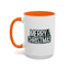 Christmas Mug - Merry Christmas White & Black Text Tree