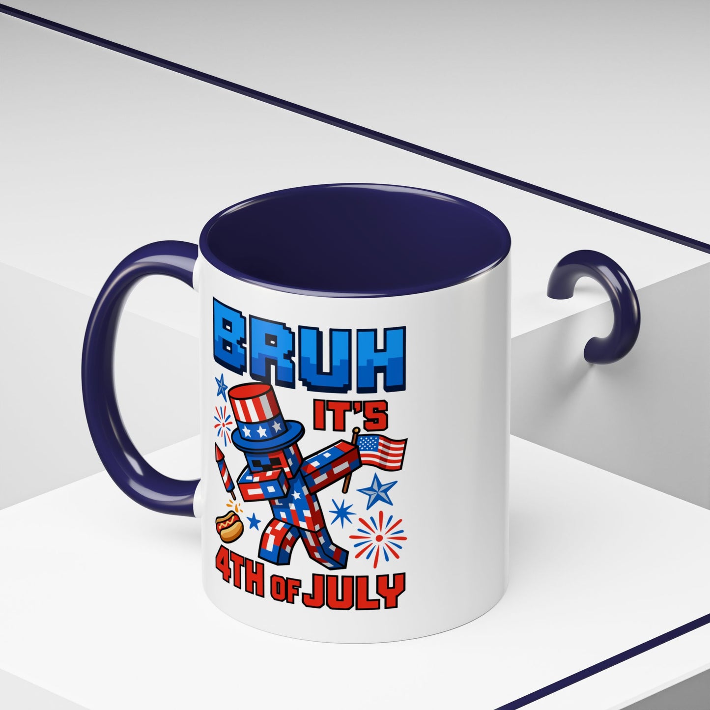 4th of July Mug - Bruh It's 4th of July