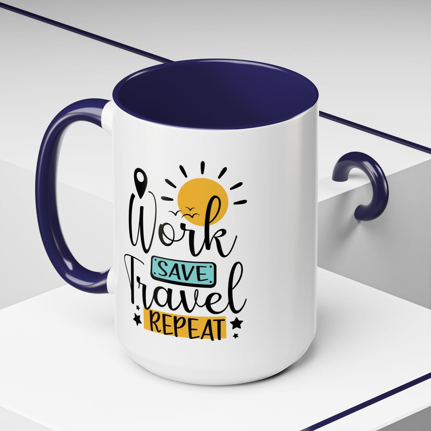 Adventure Mug - Work Save Travel Repeat
