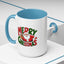 Christmas Mug - Green & Red Text Santa Presents