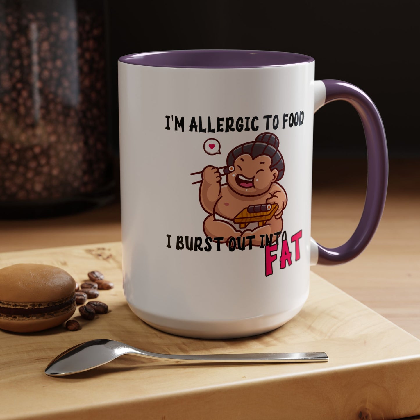 Humor Mug - I'm Allergic to Food