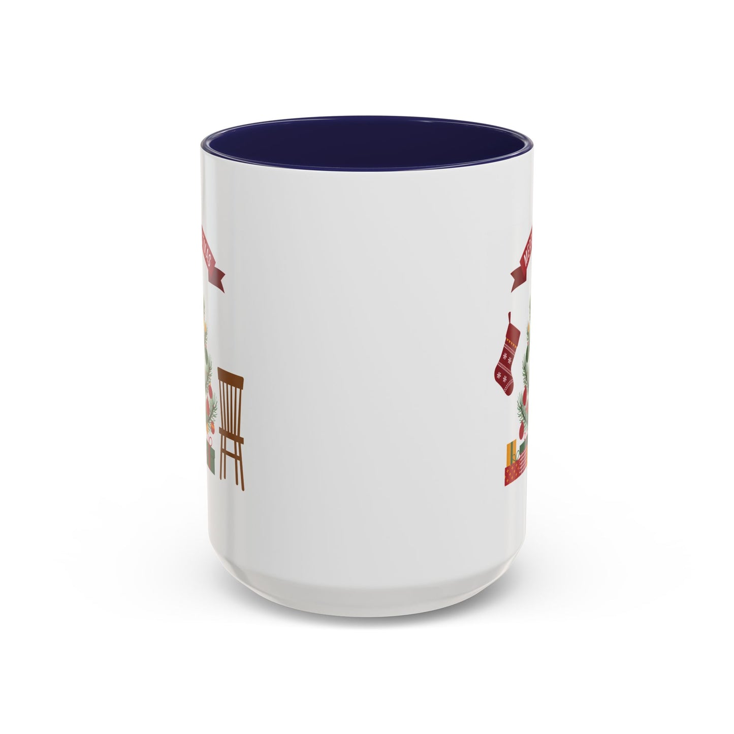 Christmas Mug - Merry Christmas Banner Tree Presents