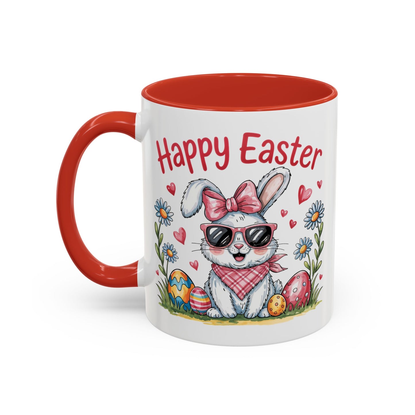Easter Mug - Happy Easter Cool Bunny