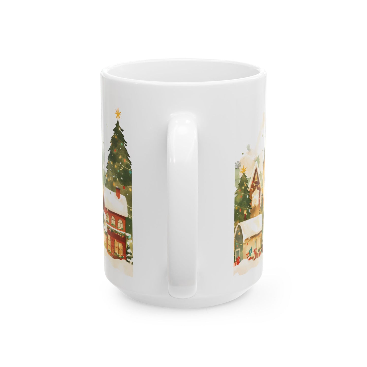 Christmas Mug - Snowy Village Wrap