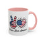 4th of July Mug - Peace Love America
