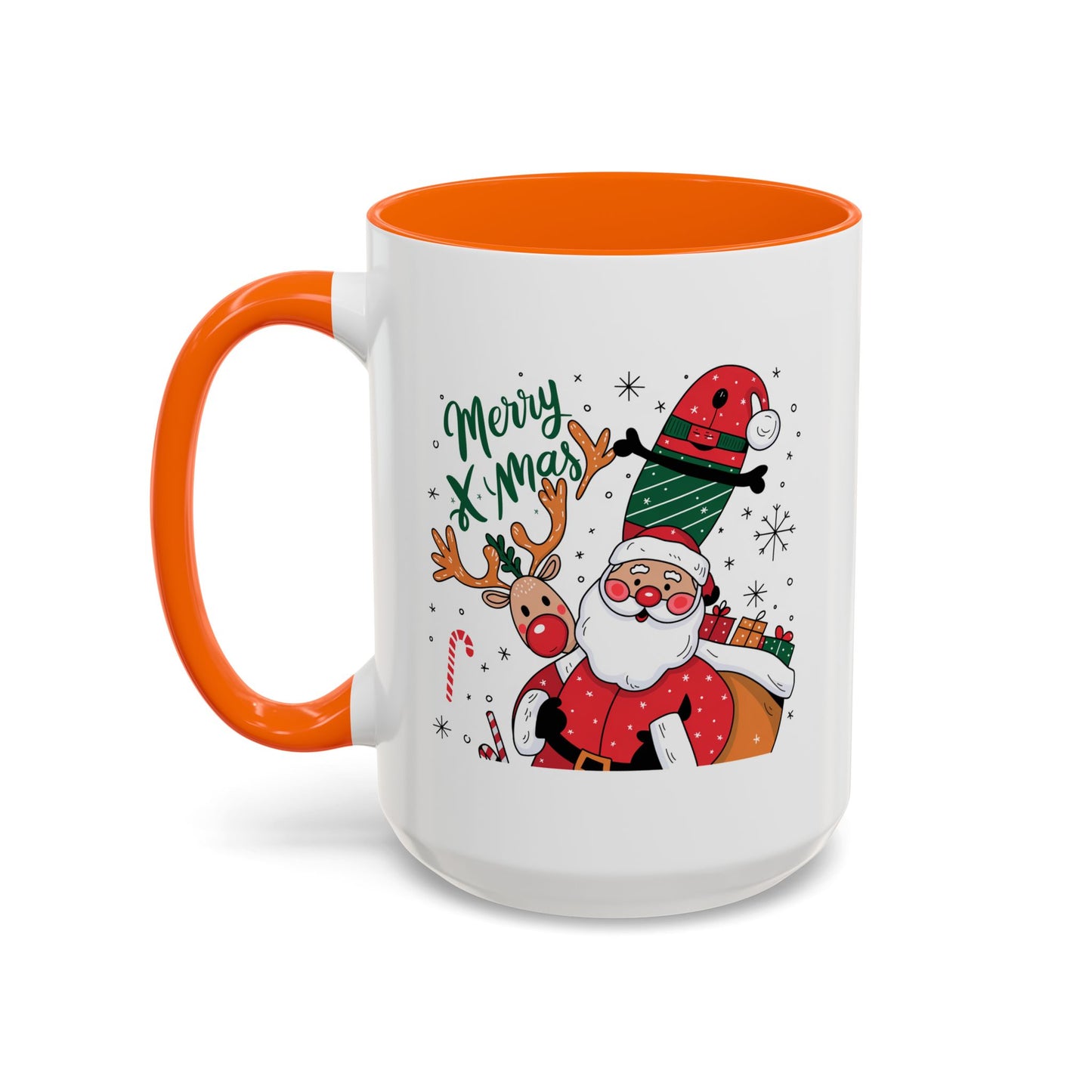 Christmas Mug - Merry Xmas Santa Reindeer