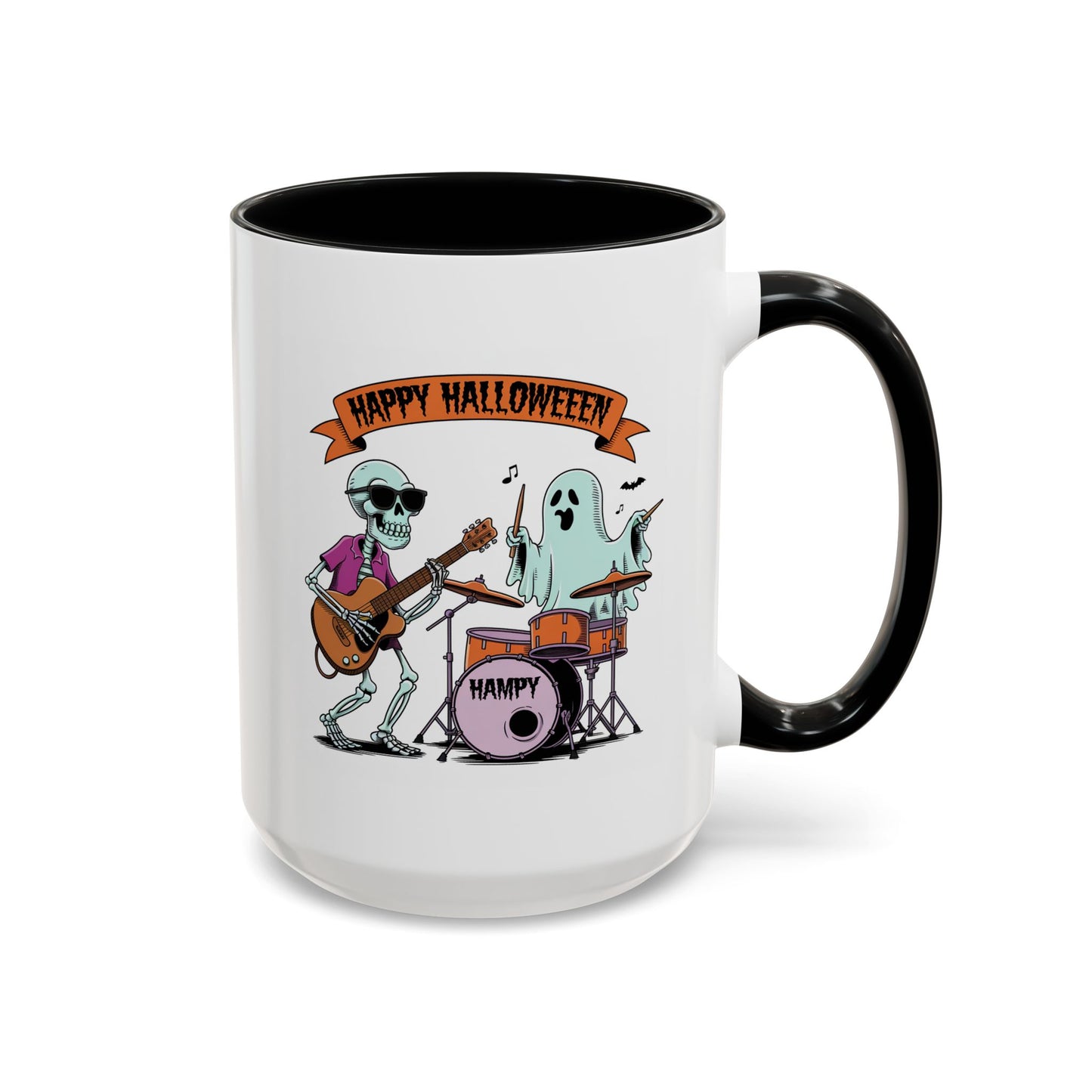 Halloween Mug - Skeleton & Ghost Band