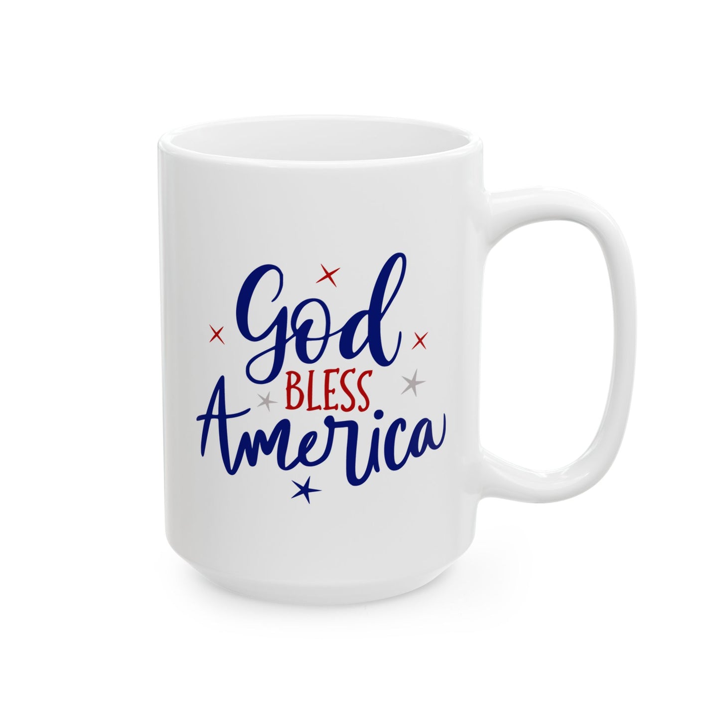4th of July Mug - God Bless America Patriotic
