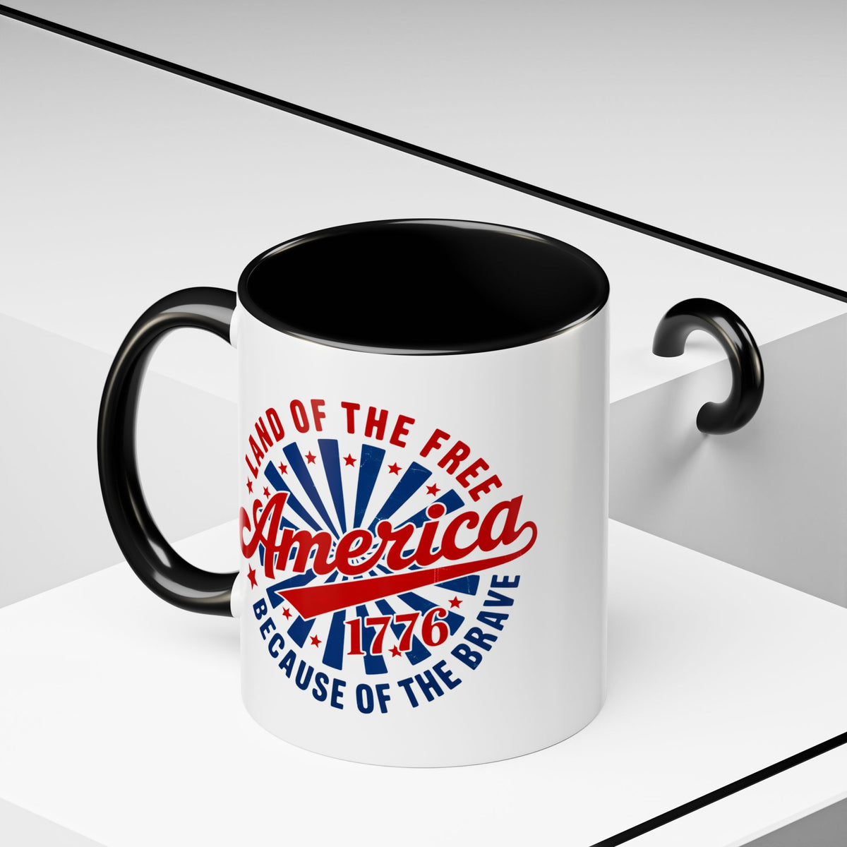 4th of July Mug - America 1776 Land of the Free