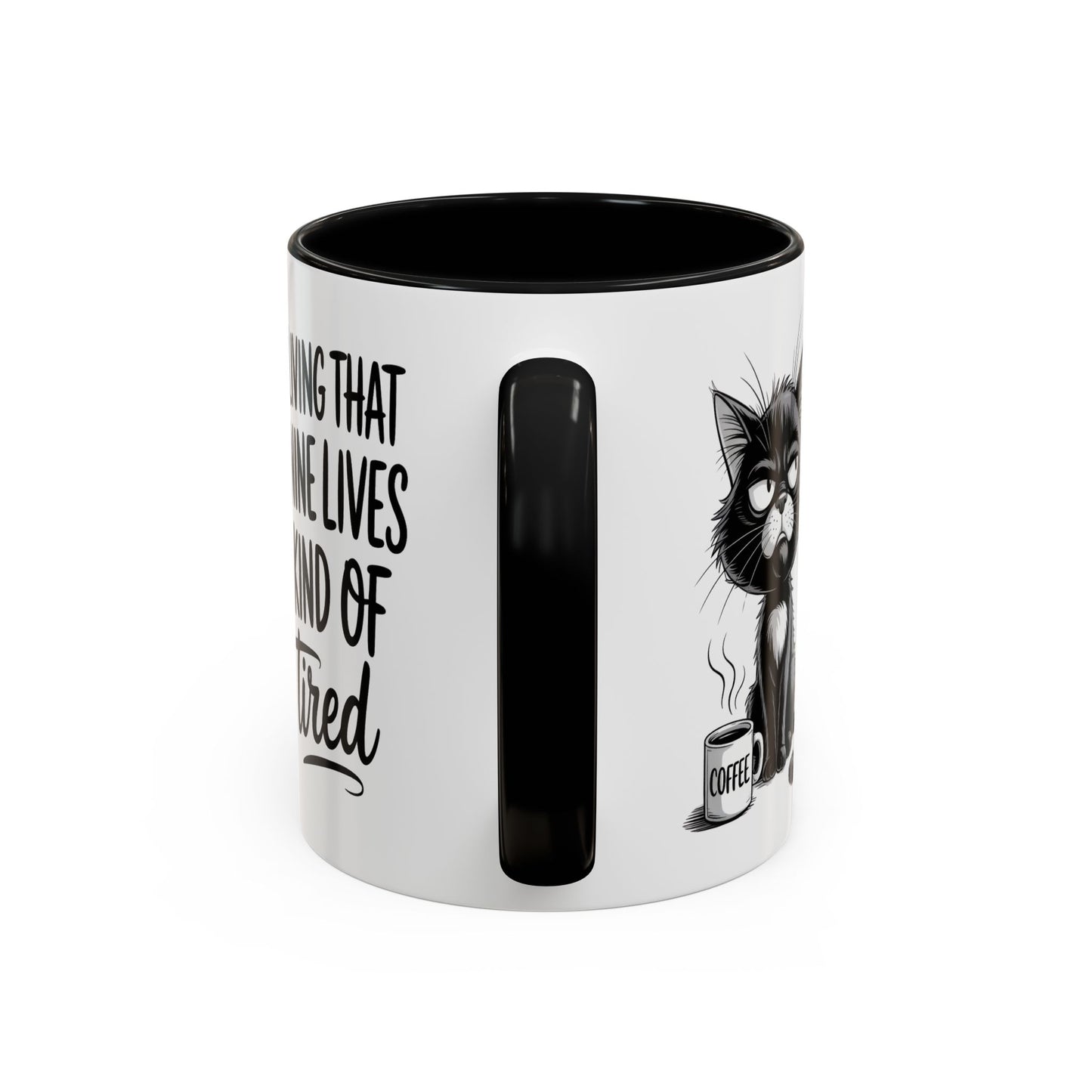 Animal Mug - Living That Nine Lives Kind Of Tired