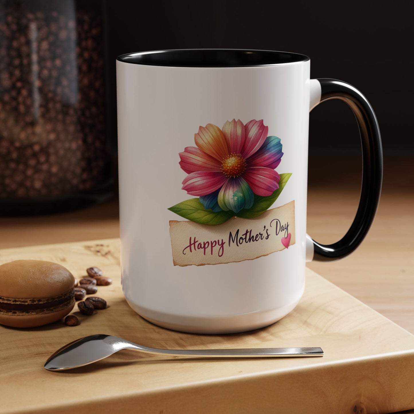 Mother's Day Mug - Happy Mother's Day Flower