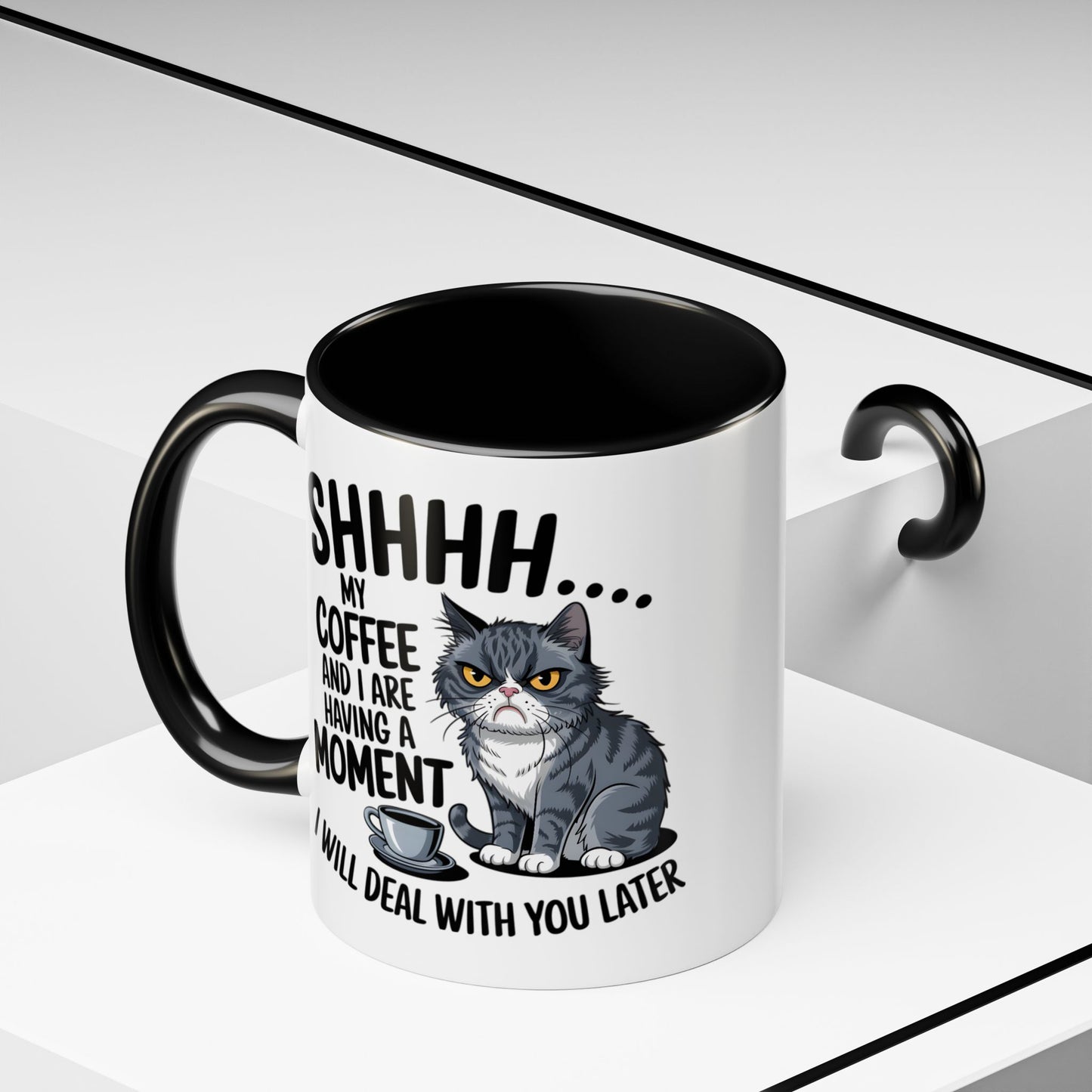 Animal Mug - Shhhh My Coffee and I