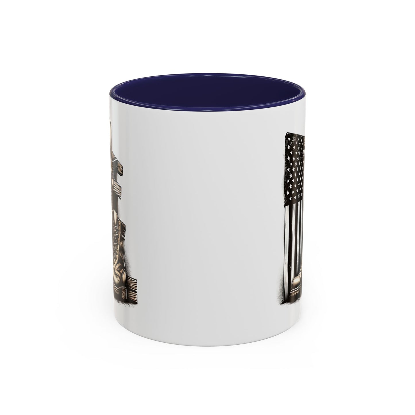 4th of July Mug - Fallen Soldier Boots Flag