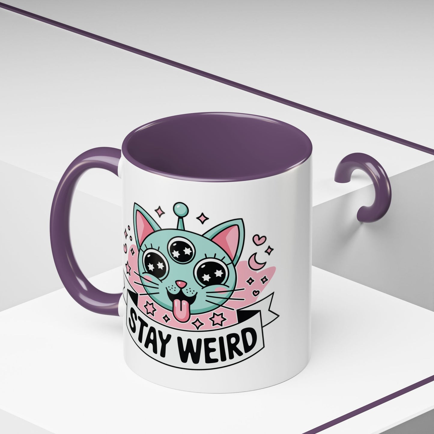Alien Mug - Stay Weird Alien Cat