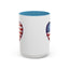 4th of July Mug - Heart American Flag