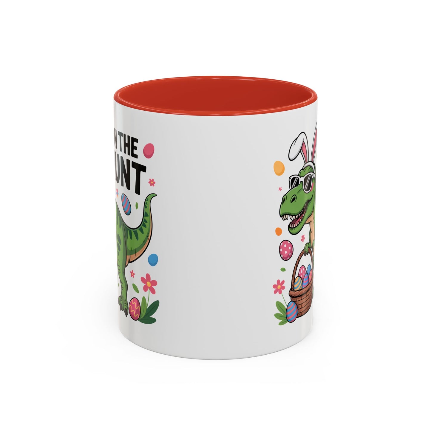 Easter Mug - On The Hunt Dinosaur