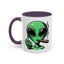 Adult Mug - Green Alien Fuck You Human