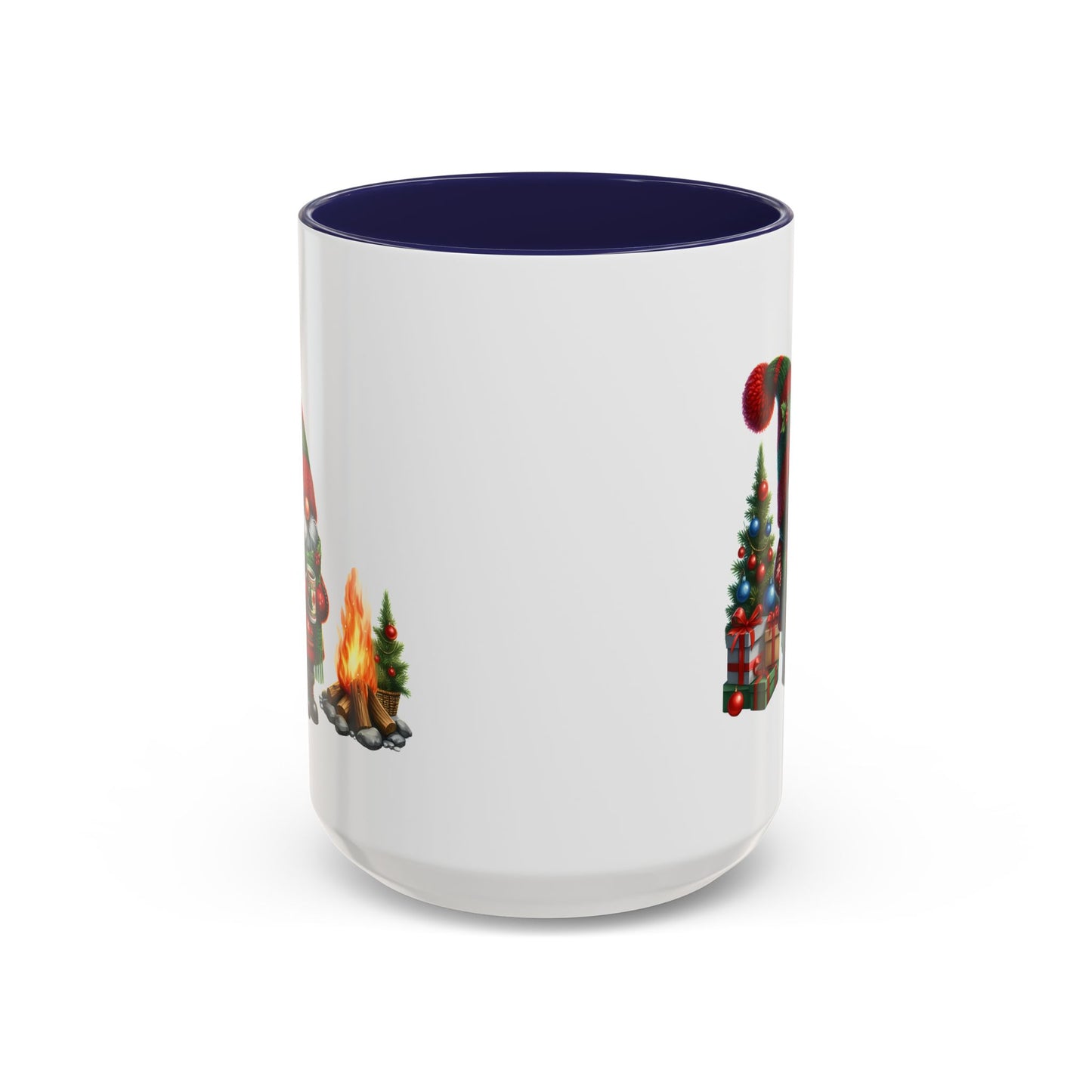 Christmas Mug - Gnome Presents and Fire