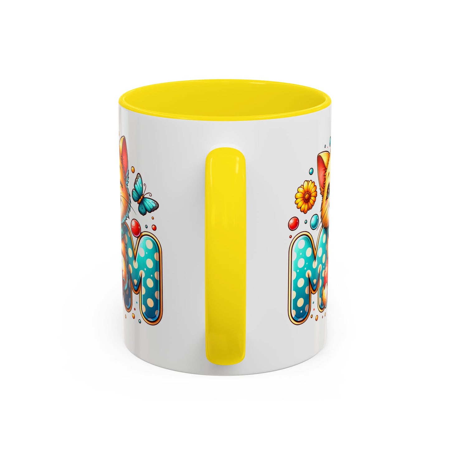 Mother's Day Mug - Mom Cat Red Heart