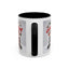 Christmas Mug - Merry Christmas Red Text Puppy Red Top