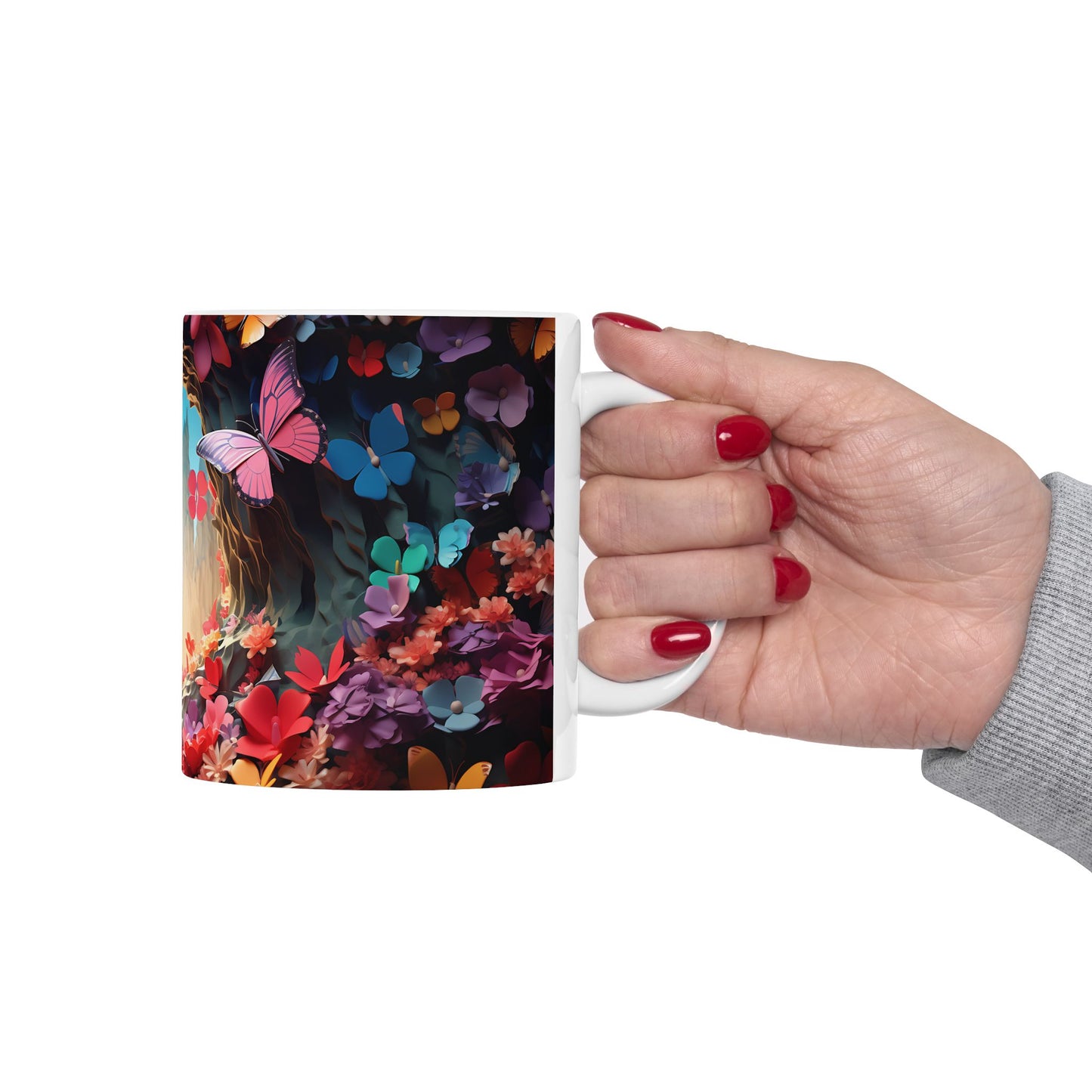 Artistic Mug - Colorful Butterflies 2