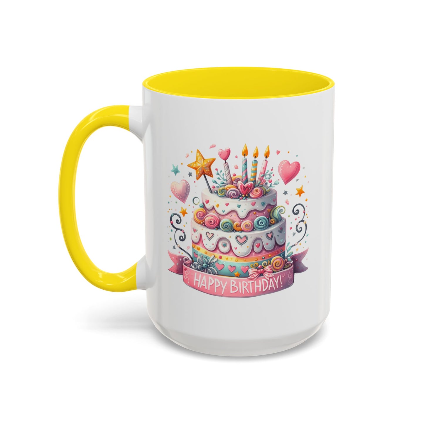 Birthday Mug - Happy Birthday Two Tiered Cake