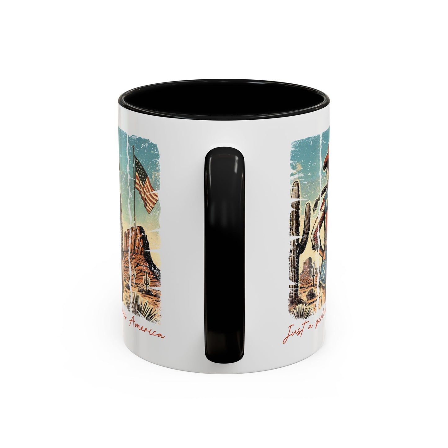 4th of July Mug - Just a Girl Who Loves America