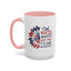 4th of July Mug - God Bless America Sunflower