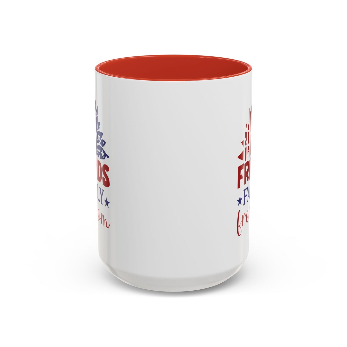 4th of July Mug - Friends Family Freedom Sunflower