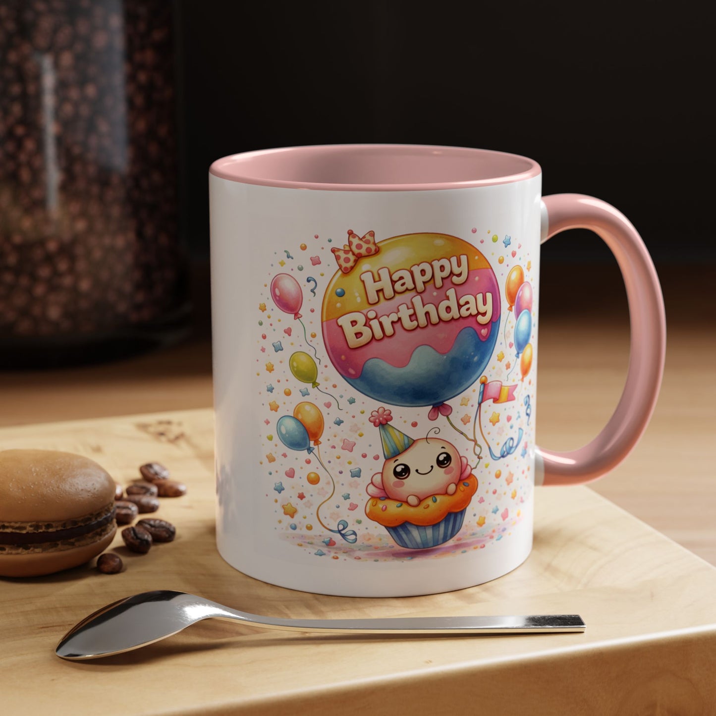 Birthday Mug - Cupcake Balloon