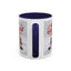Christmas Mug - Merry Christmas Red Text Puppy Green Top