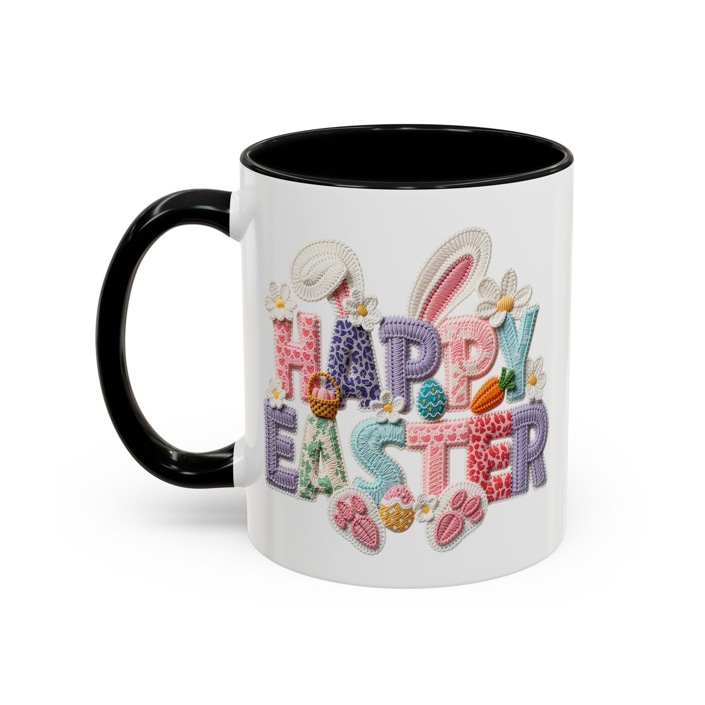 Easter Mug - Happy Easter Latch Yarn