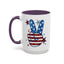 4th of July Mug - America Peace Sign