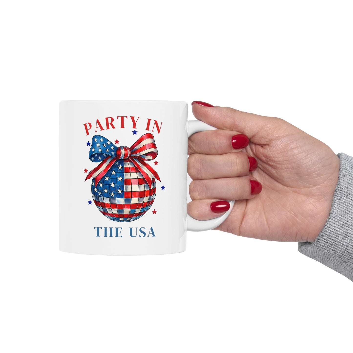4th of July Mug - Party in the USA Mirror Ball