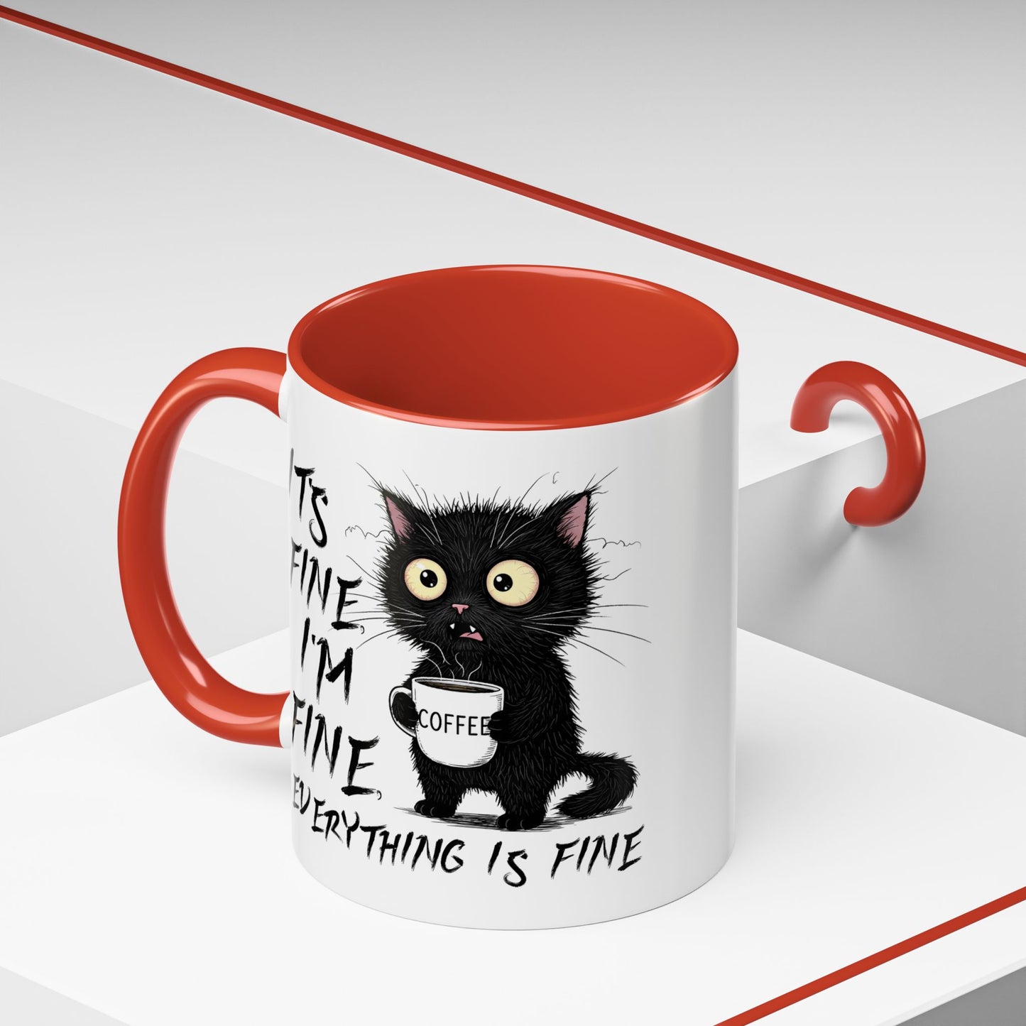 Animal Mug - It's Fine I'm Fine Everything is Fine