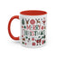Christmas Mug - Merry Christmas Red White & Green Text Collage