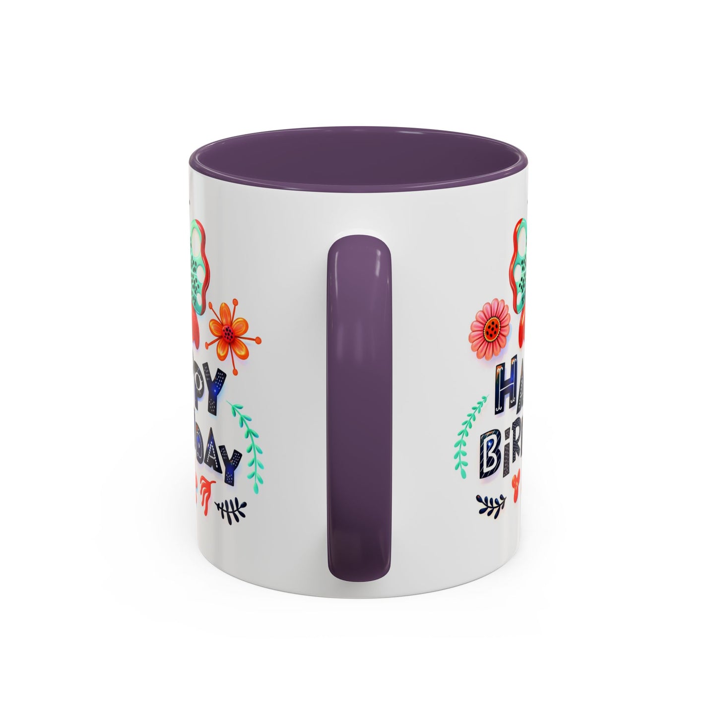 Birthday Mug - Butterfly Flowers