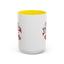 Christmas Mug - Red & Green Text Trumpet