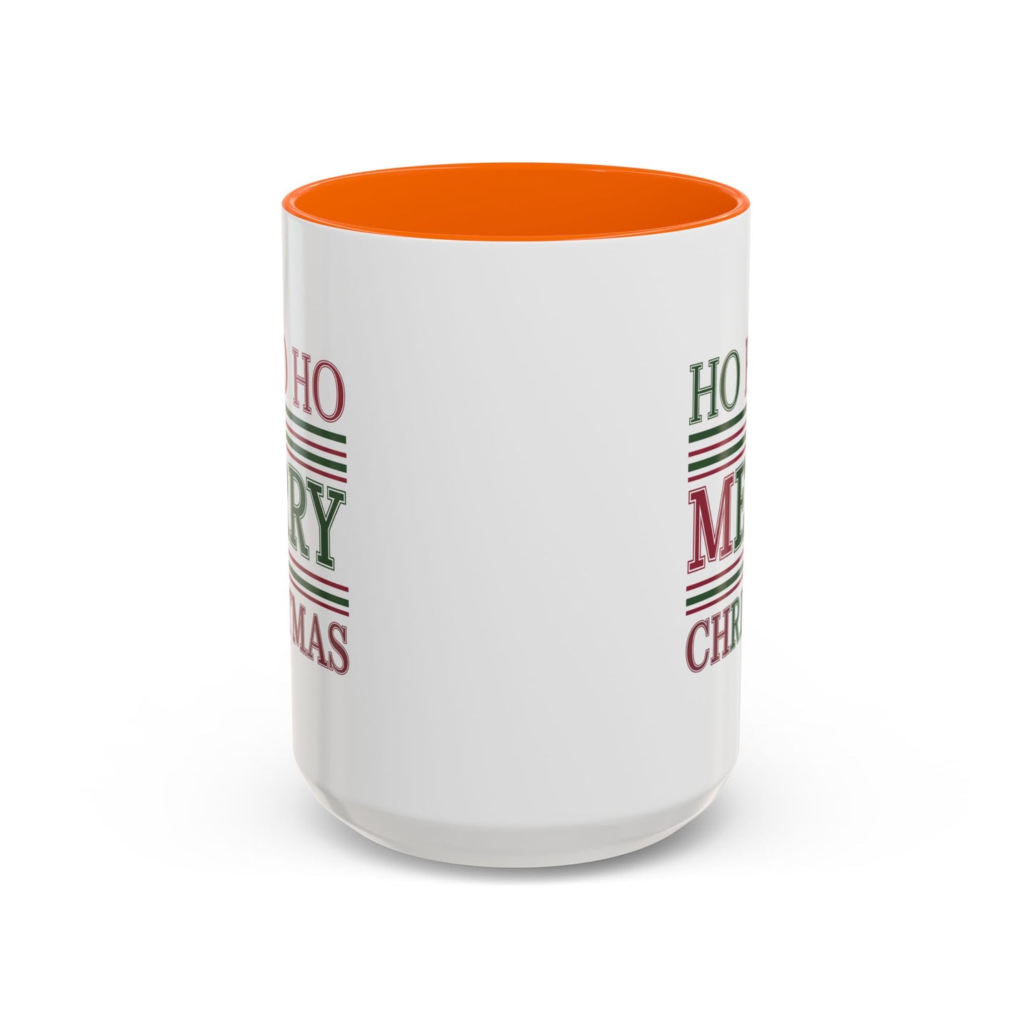 Christmas Mug - Ho Ho Ho Merry Christmas Red & Green Text 3