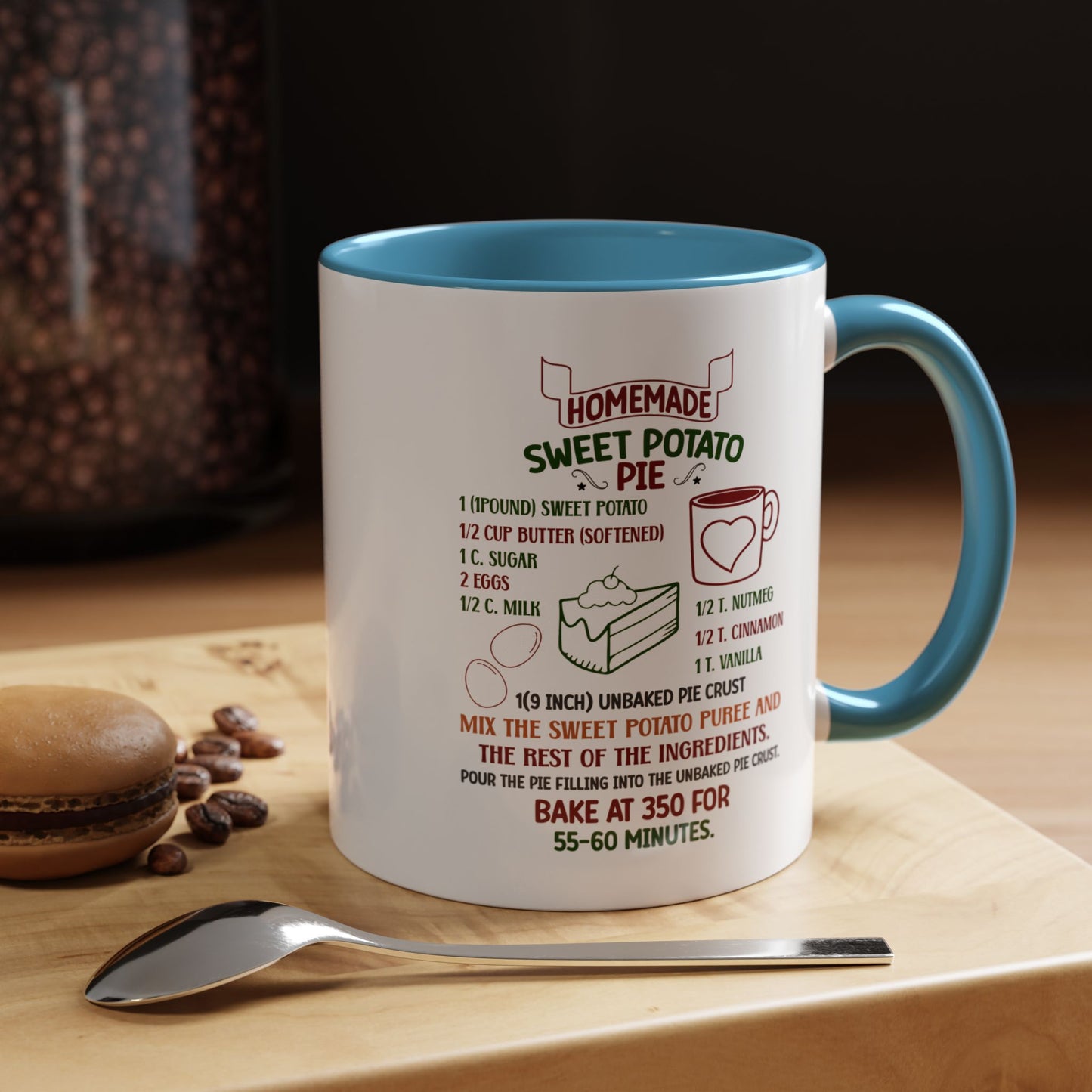Christmas Mug - Homemade Sweet Potato Pie Recipe