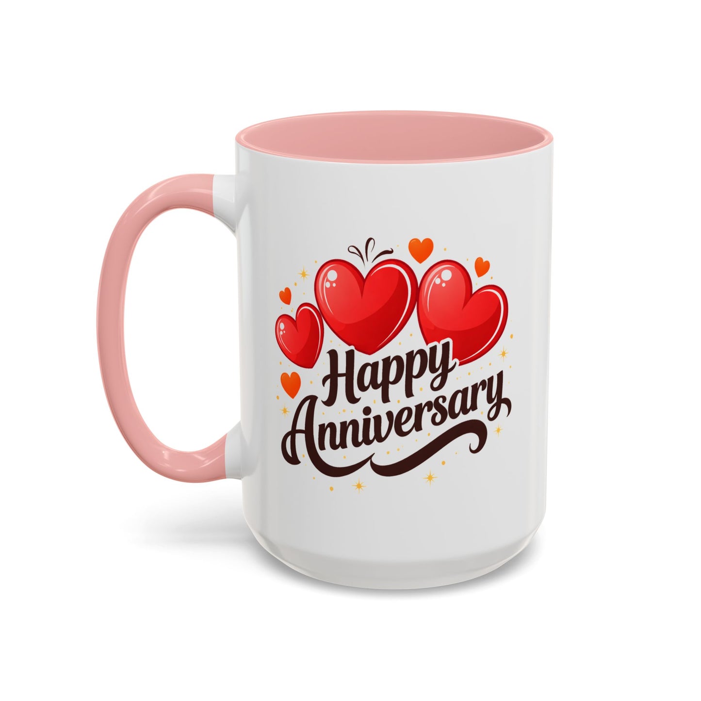 Anniversary Mug - Happy Anniversary Hearts