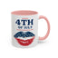 4th of July Mug - Happy 4th of July Flag Lips