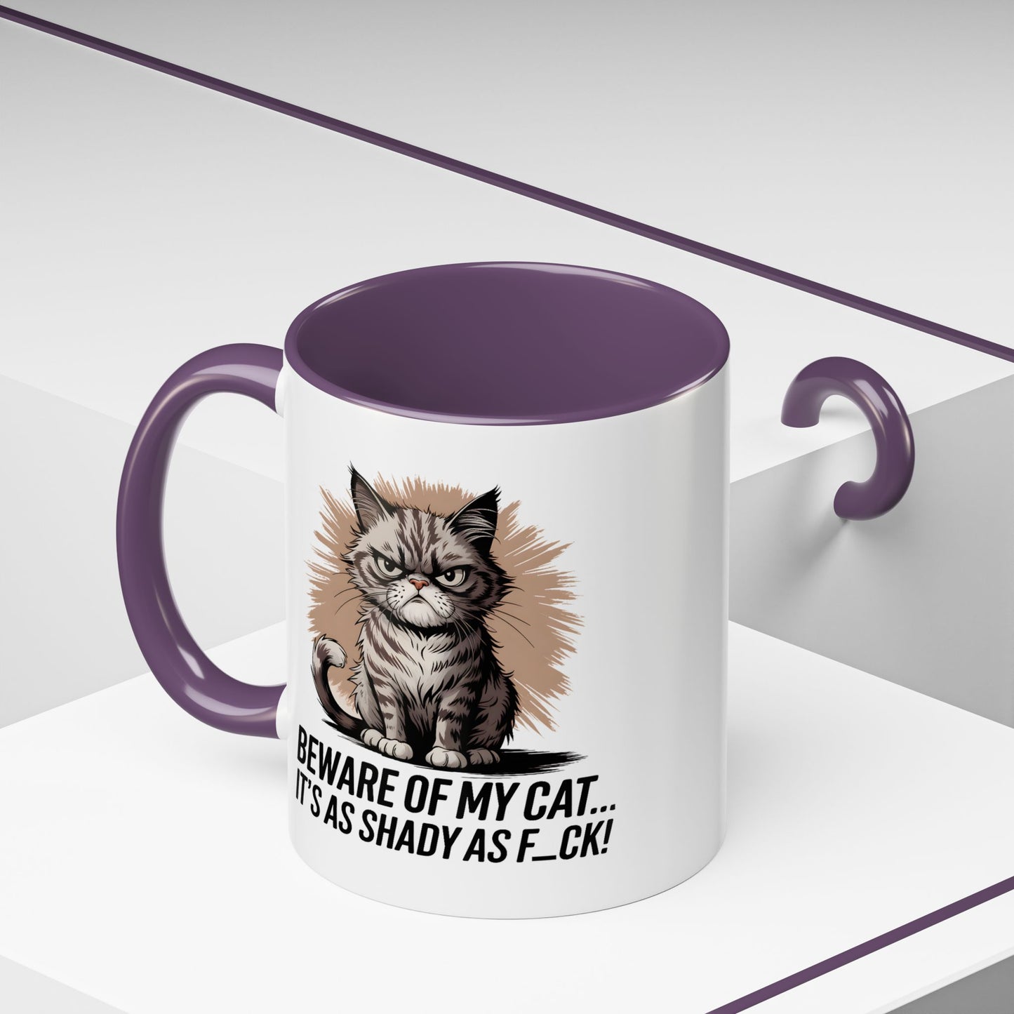 Humor Mug - Beware of My Cat