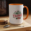Christmas Mug - Merry Christmas Green & Red Text Tree Snowflakes Presents
