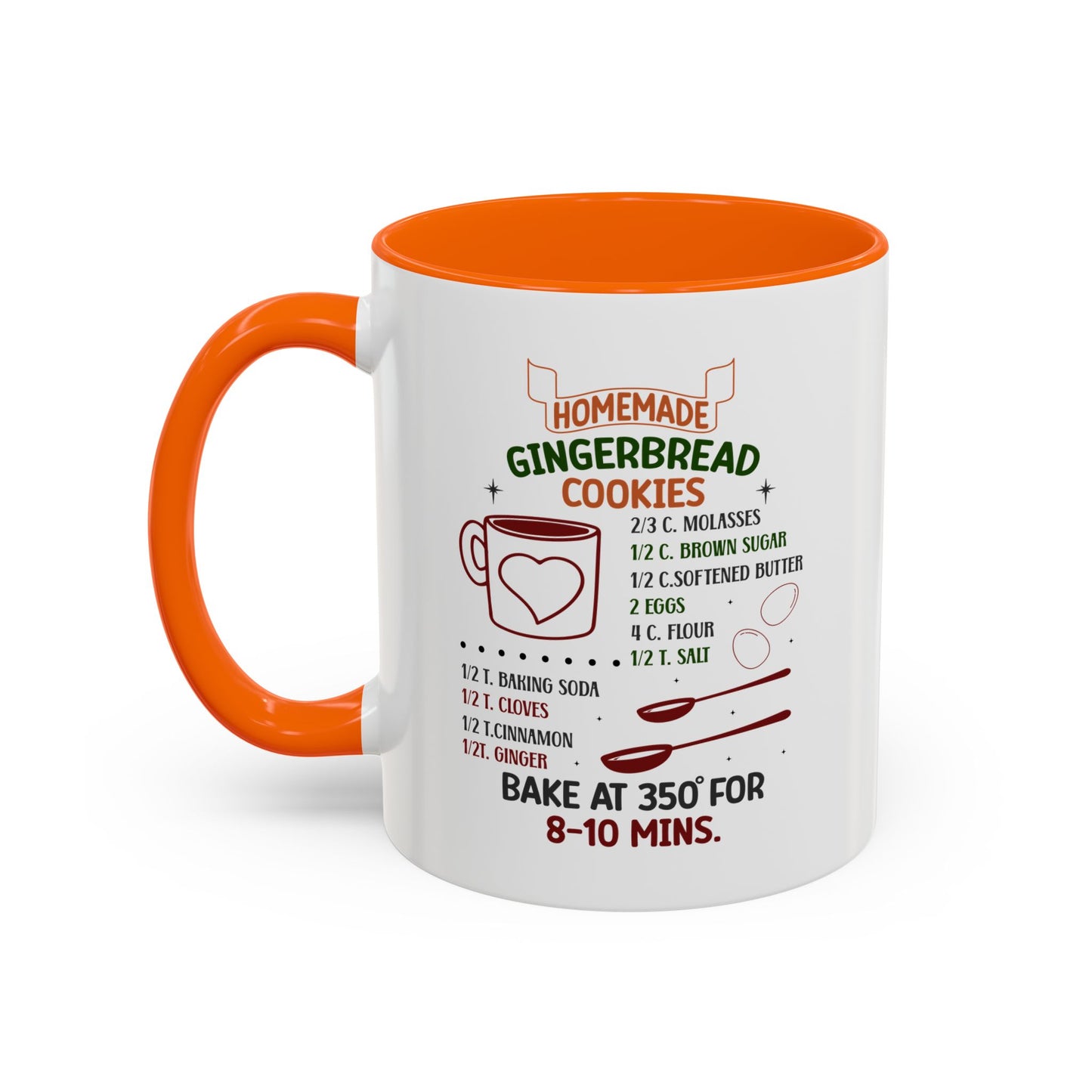 Christmas Mug - Homemade Gingerbread Cookies Recipe