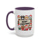 Christmas Mug - Merry Christmas Black Text Cute Animals