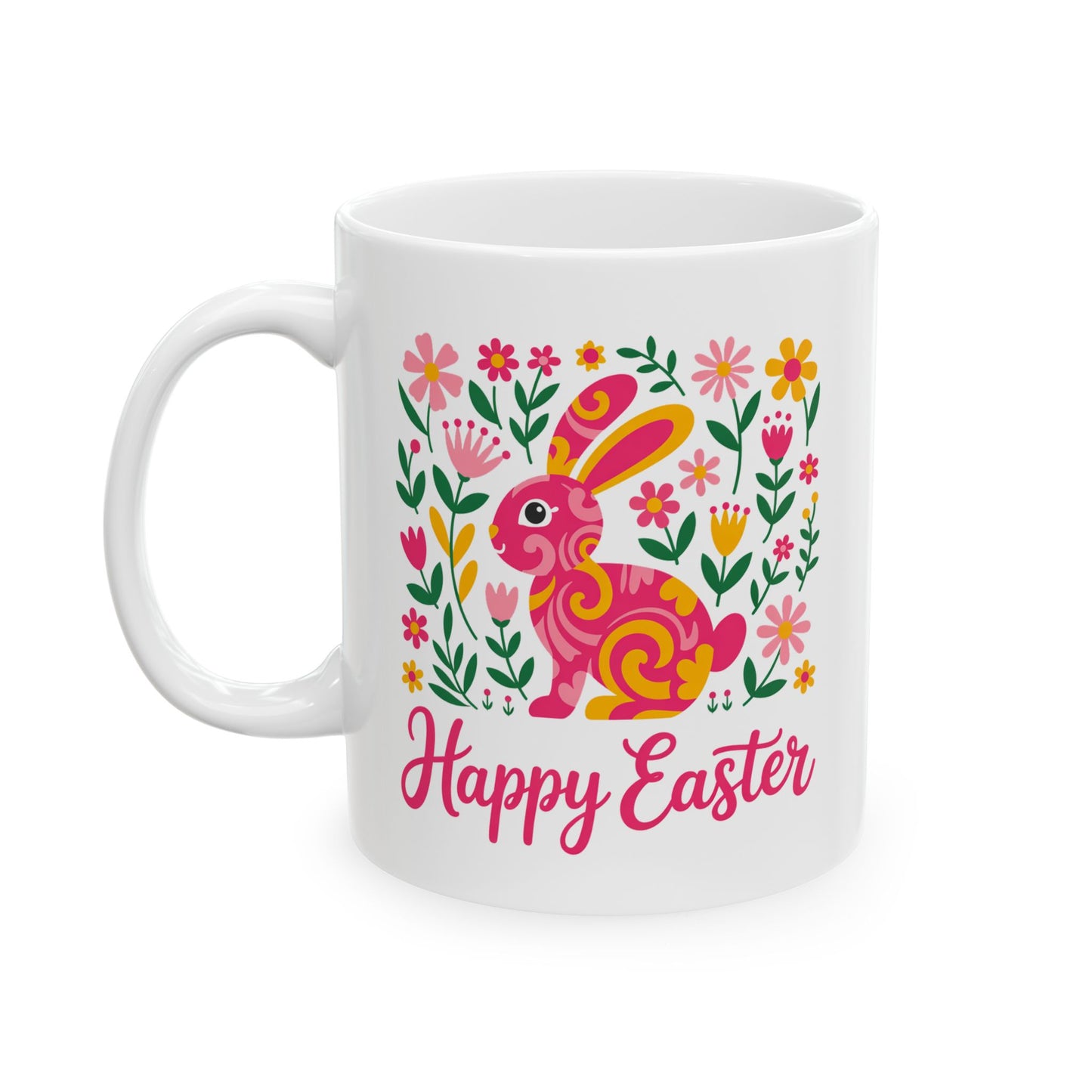 Easter Mug - Floral Bunny