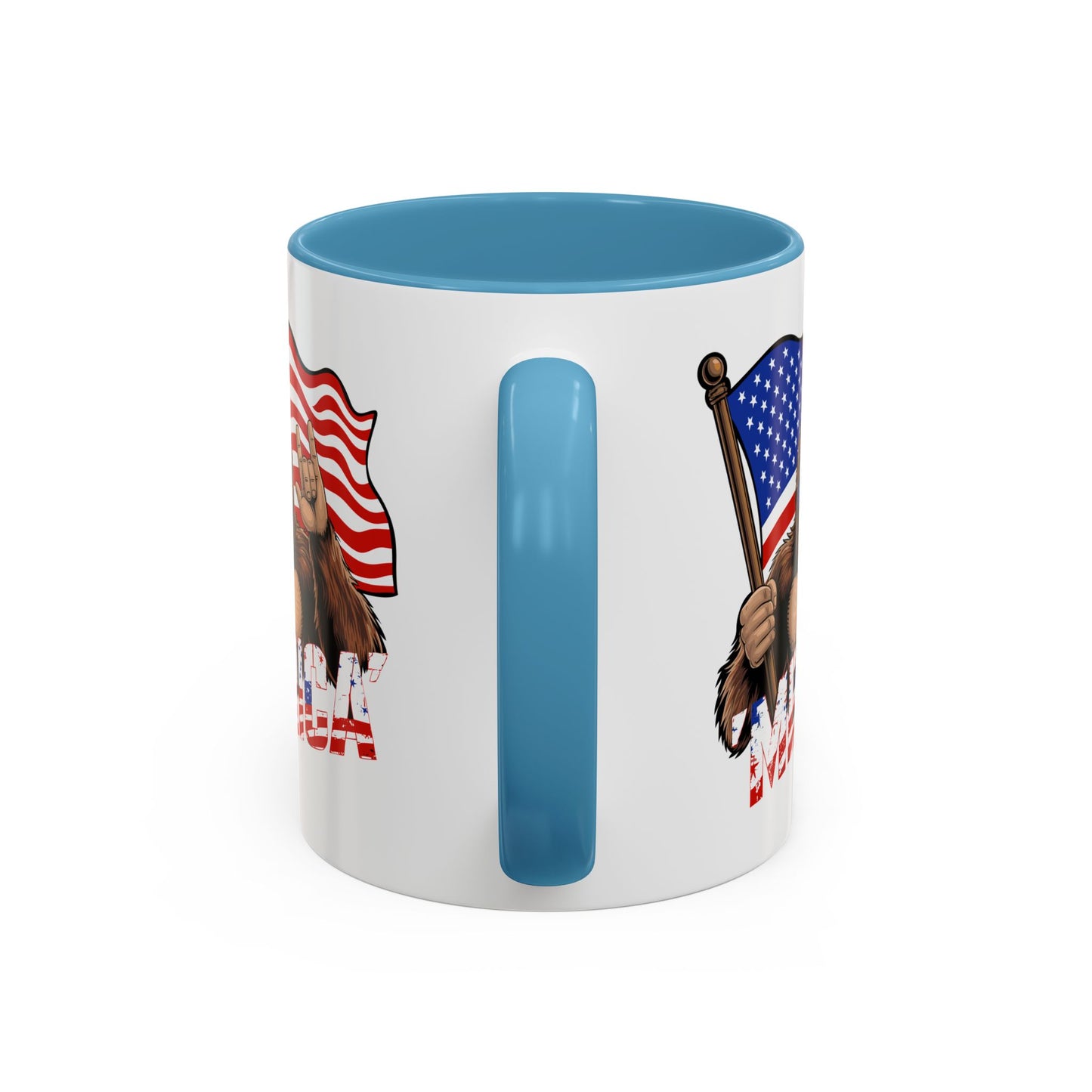 4th of July Mug - Bigfoot USA Flag