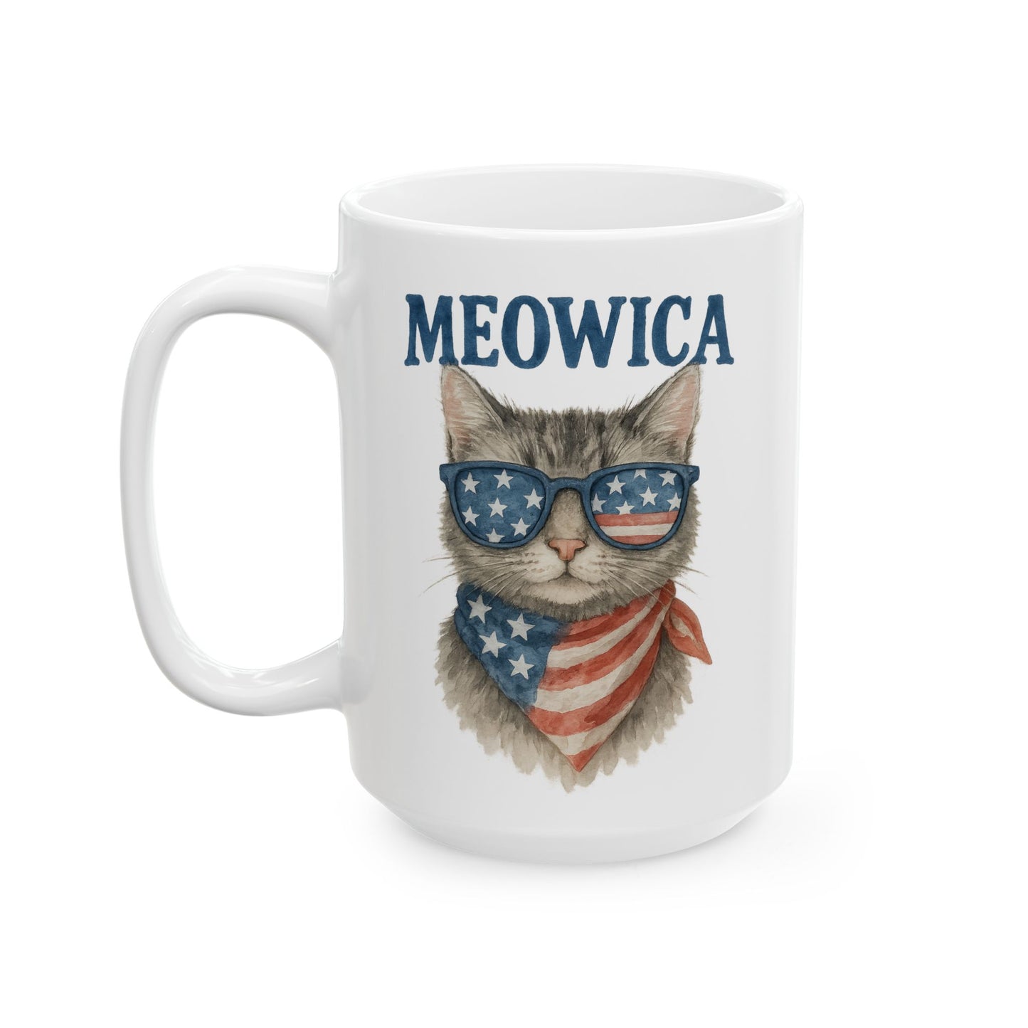 4th of July Mug - Meowica Cat