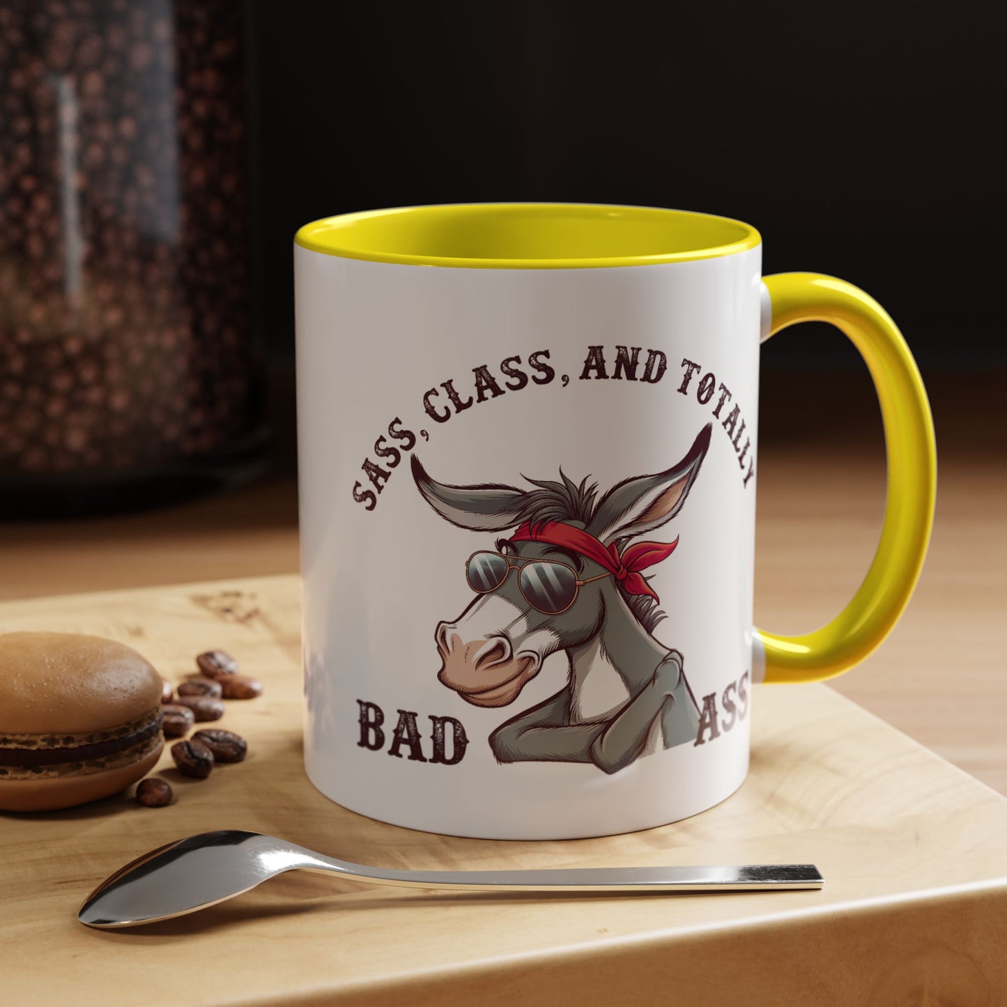 Humor Mug - Sass, Class, And Totally Bad Ass Male